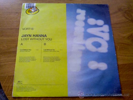 Discos de vinilo: JAYN HANNA. LOST WITHOUT YOU. - Foto 1