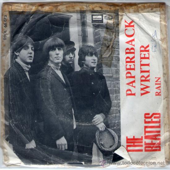 Discos de vinilo: SINGLE - THE BEATLES - &rdquo;PAPERBACK WRITER&rdquo; - &rdquo;RAIN&rdquo; - A&Ntilde;O 1966. - Foto 1