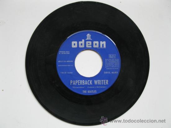 Discos de vinilo: SINGLE - THE BEATLES - &rdquo;PAPERBACK WRITER&rdquo; - &rdquo;RAIN&rdquo; - A&Ntilde;O 1966. - Foto 3