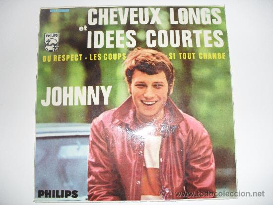 Discos de vinilo: JOHNNY HALLYDAY - CABELLOS LARGOS E IDEAS CORTAS 1966 - Foto 1