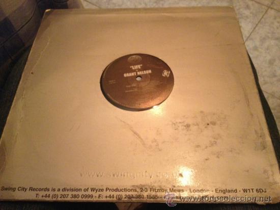 Discos de vinilo: Maxi-single 12 pulgadas. Life, de Grant Nelson. - Foto 2