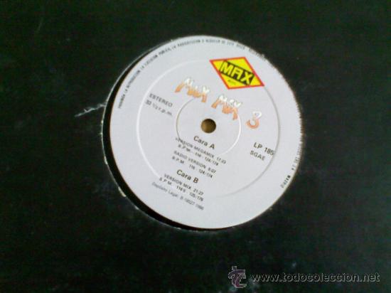 Discos de vinilo: MAX MIX 3. VERSION MEGAMIX. VERSION MIX. - Foto 1