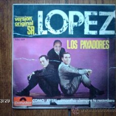 Discos de vinilo: LOS PAYADORES - SR. LOPEZ + 3. Lote 36537223