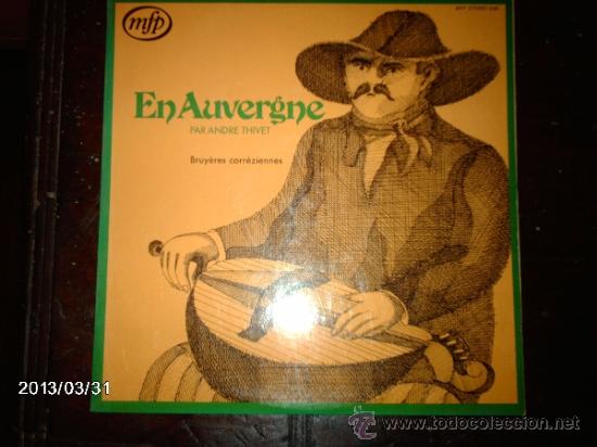 Discos de vinilo: andre thivet  -  andre thivet en auvergne - Foto 1