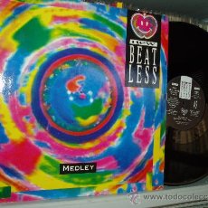 Discos de vinilo: NEW BEAT LESS MEDLEY LP BEATLES ITALO HOUSE DISCO 1990 SPAIN. Lote 36557605