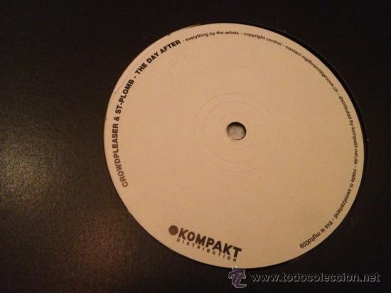 Discos de vinilo: Maxi-single 12 pulgadas. Today, de Crowdpleaser & ST-Plomb. - Foto 3