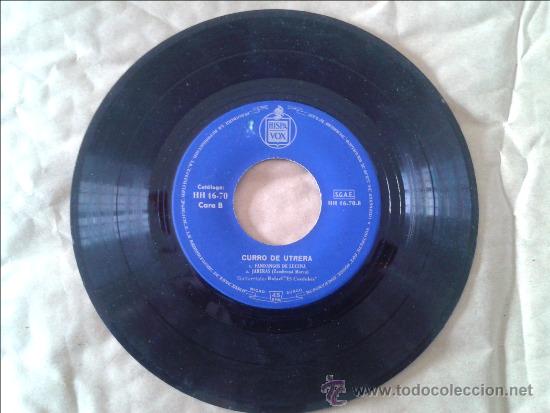 Discos de vinilo: SINGLE CURRO DE UTRERA. HISPAVOX.  1959 - Foto 1