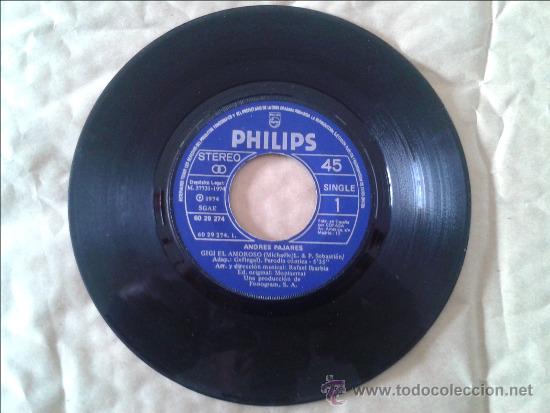 Discos de vinilo: SINGLE ANDRES PAJARES. PHILIPS.  1974 - Foto 1