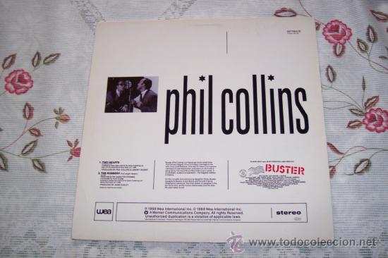 Discos de vinilo: PHIL COLLINS -MAXI-SG- TWO HEARTS / THE ROBBERY (1988) - Foto 2
