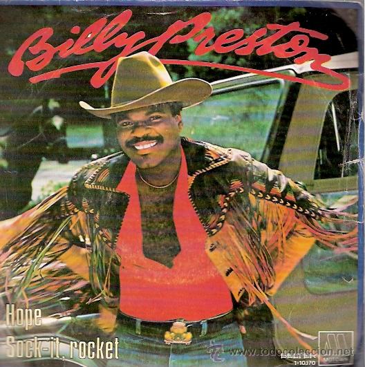 Discos de vinilo: SINGLE VINILO - A&Ntilde;OS 80 - BILLY PRESTON - HOPE - SOCK IT ROCKET - Foto 1