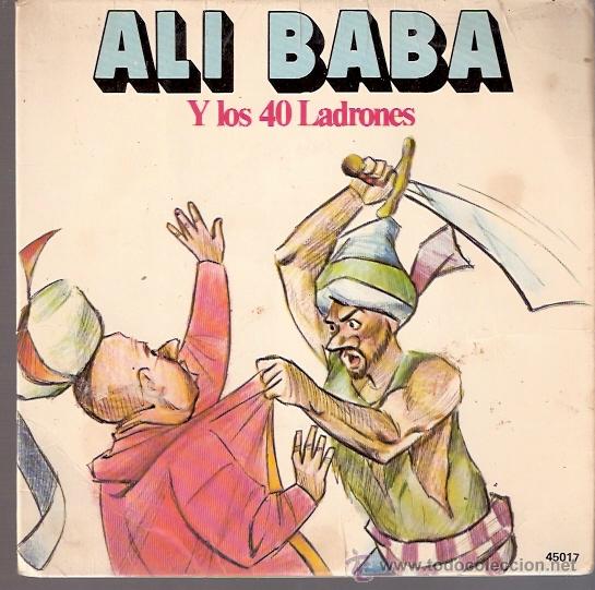 Vinyl-Schallplatten: SINGLE VINILO INFANTIL - A&Ntilde;OS 70 - ALIBABA Y LOS 40 LADRONES