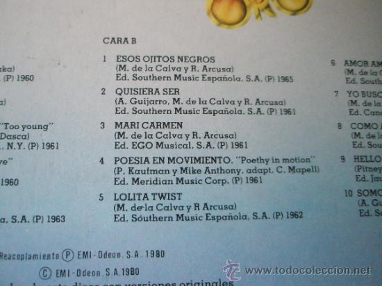 Discos de vinilo: LP-VINILO-D&Uacute;O DIN&Aacute;MICO-20 EXITOS DE ORO-1980-EMI/ODEON-. - Foto 4