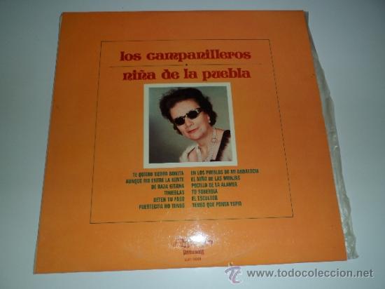 Discos de vinilo: NI&Ntilde;A DE LA PUEBLA - LOS CAMPANILLEROS (LP) - Foto 1