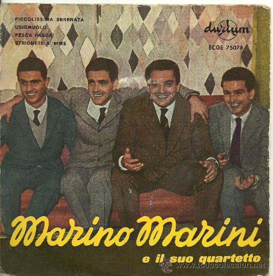 Discos de vinilo: MARINO MARINI Y SU CUARTETO Piccolissima Serenata + 3 EP DURIUM 1958 @ UN EP COMO NUEVO