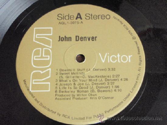 Discos de vinilo: JOHN DENVER ( JOHN DENVER ) CANADA - 1979 LP33 RCA - Foto 5