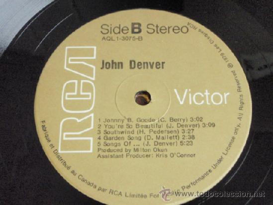 Discos de vinilo: JOHN DENVER ( JOHN DENVER ) CANADA - 1979 LP33 RCA - Foto 6