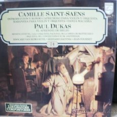 Discos de vinilo: CAMILLE SAINT-SAENS Y PAUL DUKAS