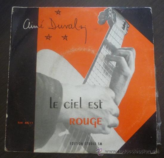 Dischi in vinile: Aim&eacute; Duval S.J. - Le Ciel Est Rouge - EP Editions Studio S.M. - SM 45-11 - Francia 1958
