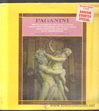 Discos de vinilo: PAGANINI. SONATA CONCERTATA FOR VIOLIN & GUITAR. LP-CLASICA-331