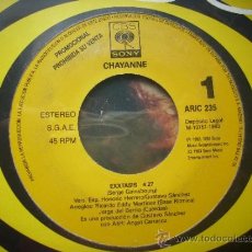 Discos de vinilo: CHAYANNE SINGLE PROMO DE 1993.. EXXTASIS UN SOLO TEMA.. Lote 36707639