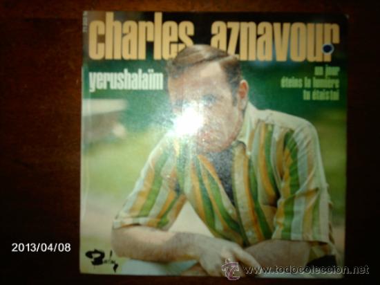 Discos de vinilo: charles aznavour  -  yerushalaim + 3 - Foto 1