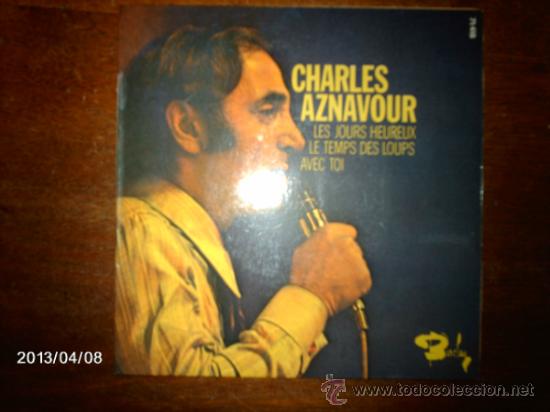 Discos de vinilo: charles aznavour  -  les jours hereux  + 2 - Foto 1