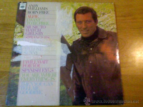 Discos de vinilo: ANDY WILLIAMS. BORN FREE. ALFIE. - Foto 1