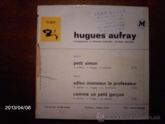 Discos de vinilo: hugues aufray  -  petit simon  + 2 - Foto 2