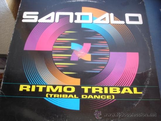 Discos de vinilo: SANDALO  RITMO TRIBAL  MAXI - Foto 1