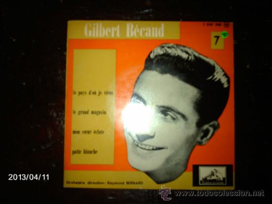 Discos de vinilo: gilbert becaud  -  le pays d&acute;ou je viens  + 3 - Foto 1