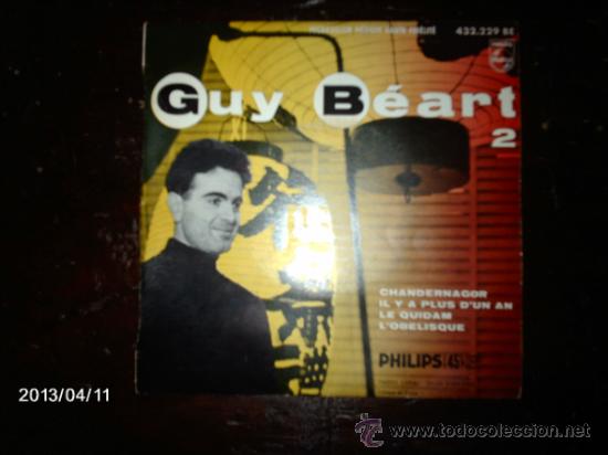 Discos de vinilo: guy beart  -  chandernagor + 3 - Foto 1