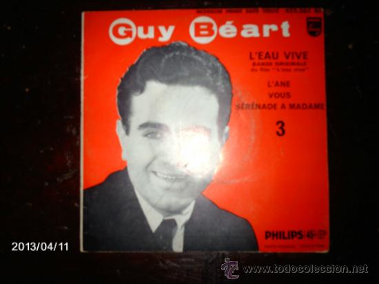 Discos de vinilo: guy beart  -  l&acute; eau vive  + 3 - Foto 1
