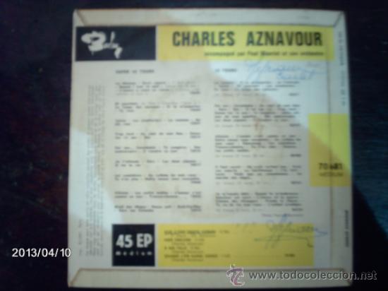 Discos de vinilo: charles aznavour  -  que c&acute;est triste venise  + 3 - Foto 2