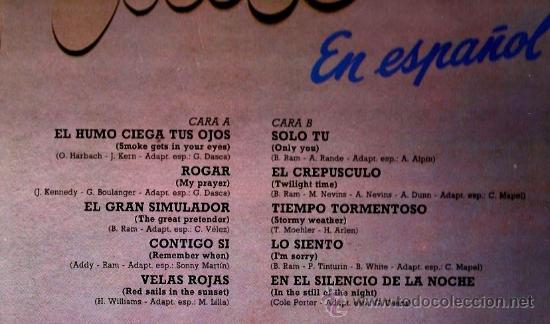 Discos de vinilo: LP THE PLATTERS - EN ESPA&Ntilde;OL (CANTAN SUS EXITOS EN ESPA&Ntilde;OL ) - Foto 2