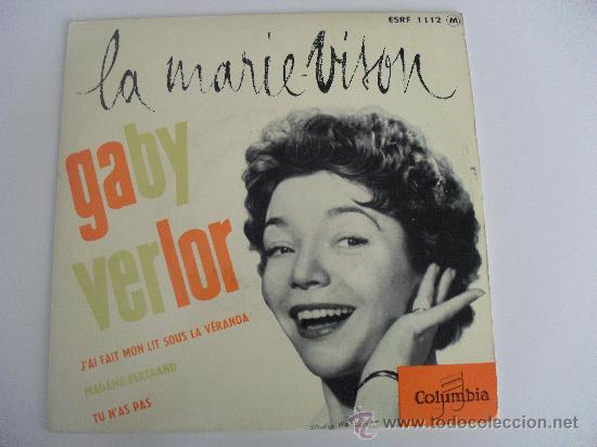 Dischi in vinile: GABY VERLO - LA MARIE VISON + 3 EP MADE IN FRANCE