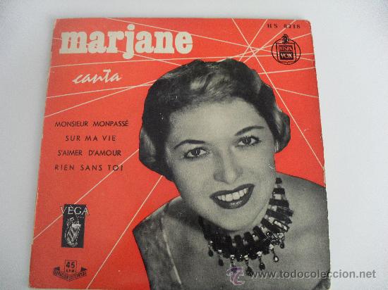 Dischi in vinile: MARJANE CANTA - MONSIEUR MONPASSE + 3 EP