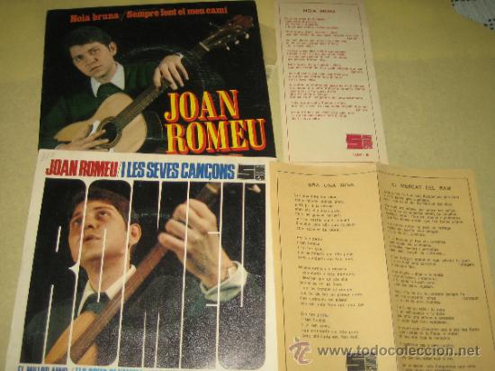 Discos de vinilo: JOAN ROMEU - LOTE DE DOS SINGLES - Foto 1
