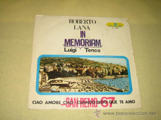 Discos de vinilo: ROBERTO LANA - LUIGI TENCO - Foto 1