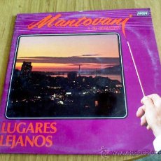Discos de vinilo: MANTOVANI Y SU ORQUESTA. LUGARES LEJANOS. 1980 CARPETA CON DOS DISCOS.