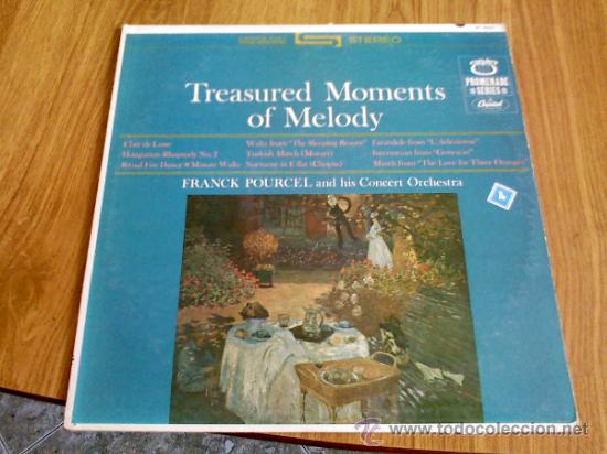 Dischi in vinile: treasured moments of melody.franck pourcel and his concert orchestra.