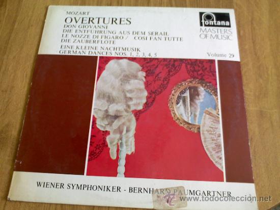 Discos de vinilo: MASTERS. OF MUSIC VOLUMEN 29 MOZART OVERTURES. EDICION HOLANDESA..