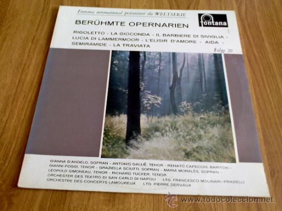 Dischi in vinile: WELTSERIE.BERUHMTE OPERNARIEN. EDICION HOLANDESA.