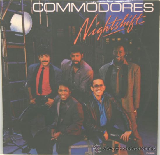 Discos de vinilo: COMMODORES nightshift LP Motown 1985 - Foto 1