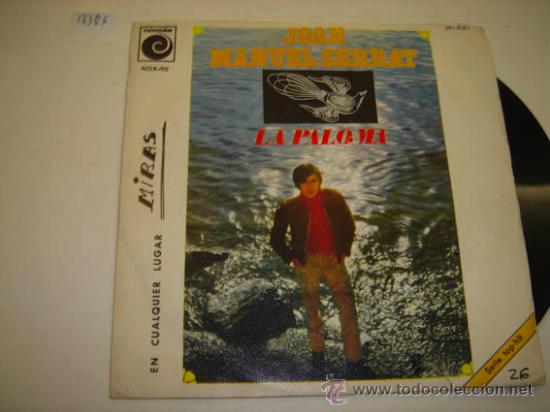 Discos de vinilo: Single JOAN MANUEL SERRAT, La paloma - Foto 1