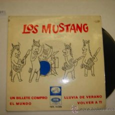 Discos de vinilo: SINGLE LOS MUSTANG, UN BILLETE COMPRO.