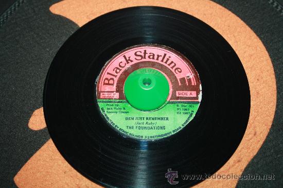 Discos de vinilo: THE FOUNDATIONS - Dem Just Remember / The Version - BLACK STARLINE 1987 - Foto 1
