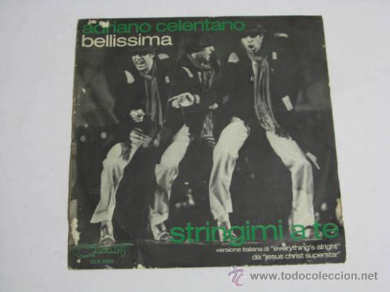 Discos de vinilo: Single ADRIANO CELENTANO, Bellissima. - Foto 1