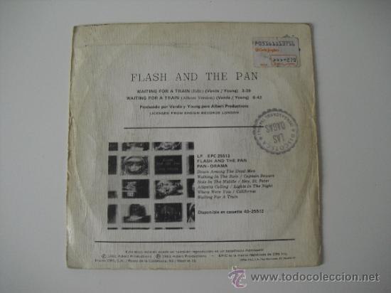 Discos de vinilo: Flash and The Pan - Waiting for a train. Epic 1983 - Foto 2