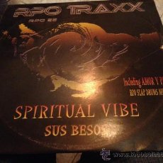 Discos de vinilo: MAXI-SINGLE 12 PULGADAS. 'SUS BESOS', DE SPIRITUAL VIBE. . Lote 36829488