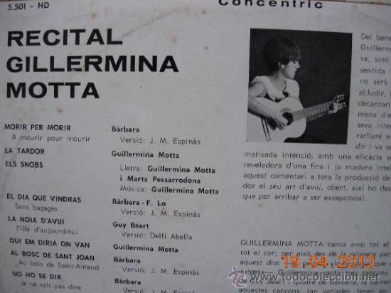 Discos de vinilo: Guillermina Motta Recital - Foto 2
